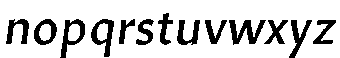 Amarna 700italic Font LOWERCASE