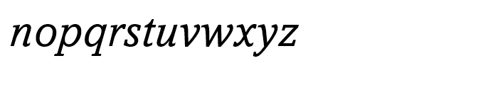 Amasis eText Italic Font LOWERCASE