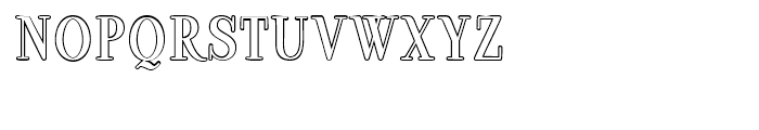 Ambar Serif Outline Font UPPERCASE