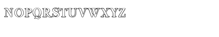 Ambar Serif Outline Font LOWERCASE