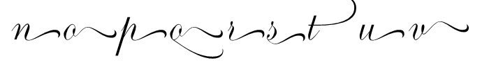 Ambassador Script Ends II Font UPPERCASE