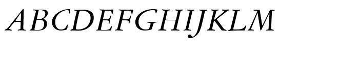 American Garamond Italic Font UPPERCASE