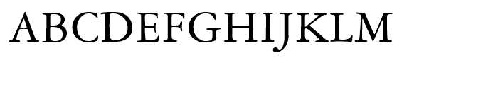 American Garamond Roman Font UPPERCASE