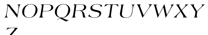 Americana Regular Italic Font UPPERCASE