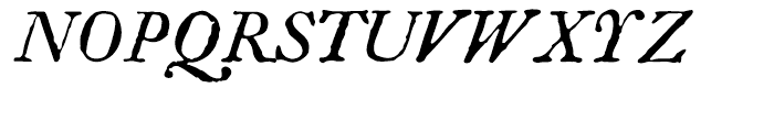 Americanus Italics Font UPPERCASE