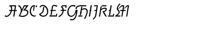 Amherst Gothic Split Italic Font UPPERCASE