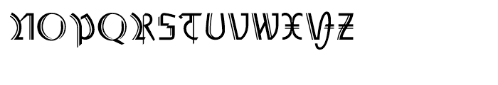 Amherst Gothic Split Regular Font UPPERCASE