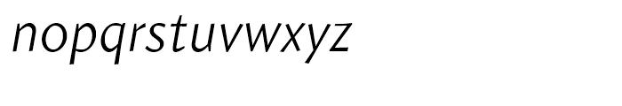 Amira Light Italic Font LOWERCASE