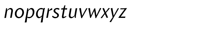 Amira Regular Italic Font LOWERCASE