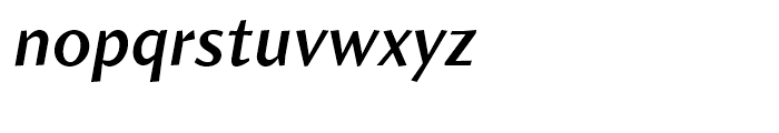 Amira Semibold Italic Font LOWERCASE