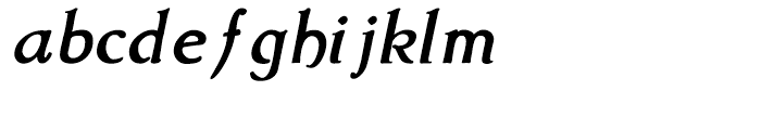 Amitale Book Bold Italic Font LOWERCASE