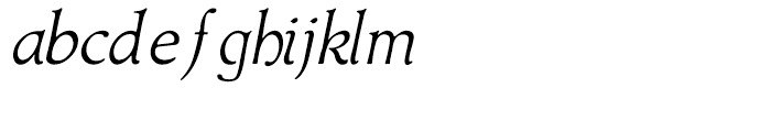 Amitale Book Italic Font LOWERCASE