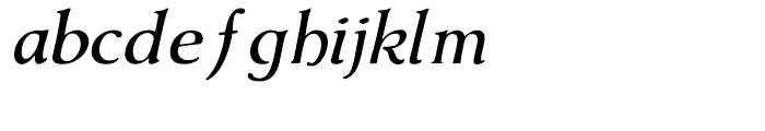 Amitale Wide Italic Font LOWERCASE