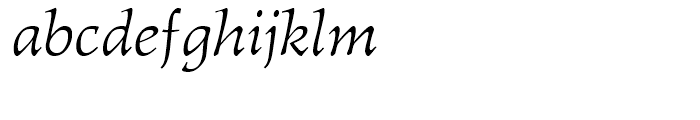 Amitie Italic Font LOWERCASE
