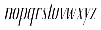 AMOUR Italic Basic Font LOWERCASE