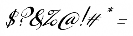 Ameglia Italic Font OTHER CHARS