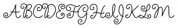 Amelie Regular Font UPPERCASE