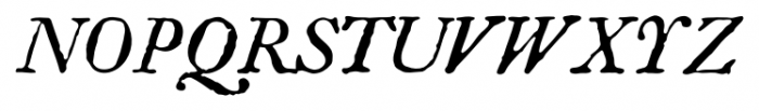 Americanus Pro Italic Font UPPERCASE