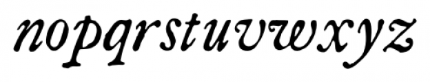 Americanus Pro Italic Font LOWERCASE