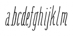 Amorie Nova Light Italic Font LOWERCASE