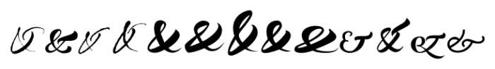 Ampersanders Regular Font LOWERCASE