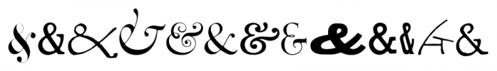 Ampersands Two Font UPPERCASE