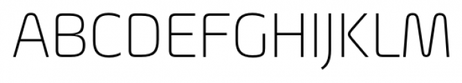 Ample ExtraLight Font UPPERCASE