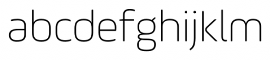 AmpleSoft ExtraLight Font LOWERCASE