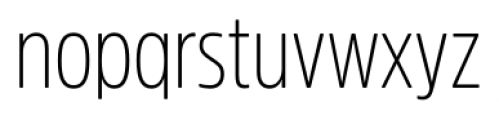 Amsi Pro Condensed Extra Light Font LOWERCASE