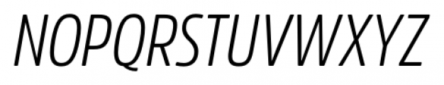 Amsi Pro Condensed Light Italic Font UPPERCASE
