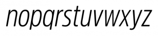 Amsi Pro Condensed Light Italic Font LOWERCASE