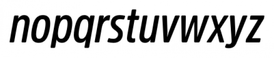 Amsi Pro Condensed Semi Bold Italic Font LOWERCASE