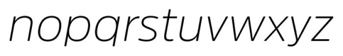 Amsi Pro Extra Light Italic Font LOWERCASE