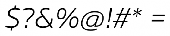Amsi Pro Light Italic Font OTHER CHARS