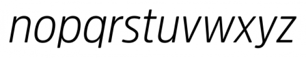 Amsi Pro Narrow Light Italic Font LOWERCASE