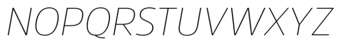 Amsi Pro Thin Italic Font UPPERCASE