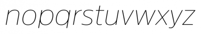 Amsi Pro Thin Italic Font LOWERCASE