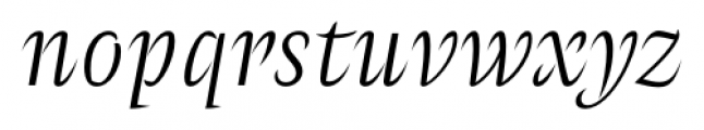 Amster Blanca Italica Font LOWERCASE