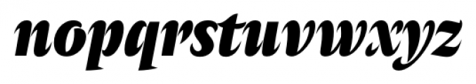 Amster Supernegra Italica Font LOWERCASE