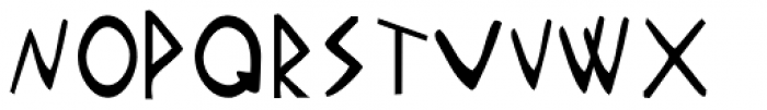 AMFalse Etruscan Font UPPERCASE