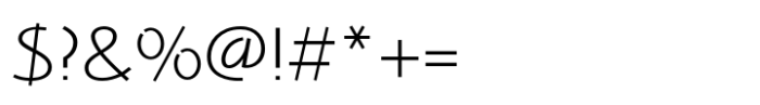 Amabile Light Font OTHER CHARS