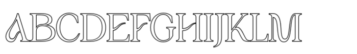 Amadi Outline Font UPPERCASE