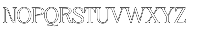 Amadi Outline Font UPPERCASE
