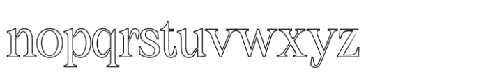 Amadi Outline Font LOWERCASE
