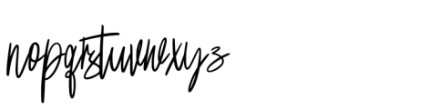 Amadine Signature Font LOWERCASE