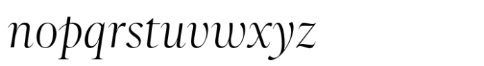 Aman Extra Light Display Italic Font LOWERCASE