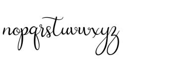 Amanah Script Font LOWERCASE