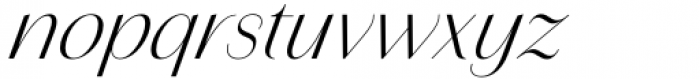 Amandine Light Italic Font LOWERCASE
