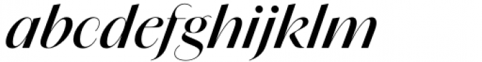 Amandine Medium Italic Font LOWERCASE