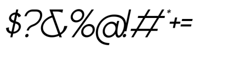 Amane Italic Font OTHER CHARS